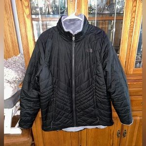 Black and grey interchangeable the northface jacket